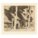 Eric Hesketh Hubbard 1892-1957 US Signed Etching
