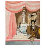 Serge Soudeikine Russian Gouache on Paper