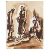 Mario Sironi Italian Modernist Watercolor