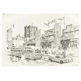 Gabor P. Mezei 1934- Canadian Ink on Paper