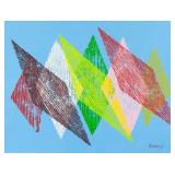 Piero Dorazio Italian Abstract Acrylic on Canvas