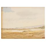 Winston Churchill British Watercolor on Board