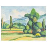 Gabrielle Munter German Modernist Watercolor Board