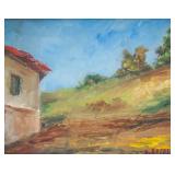 Ottone Rosai Italian Modernist Oil on Board