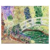 Chinese Oil on Canvas Landscape