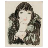 Kees Van Dogan Dutch-French Watercolor on Paper