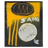 Jean-Michel Basquiat US Mixed Media on Postcard