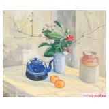 Style of David Hockney British Oil on Board