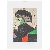 Joan Miro Spanish Signed Litho on Paper "E.A."