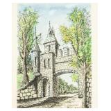 Wu Guanzhong Chinese Lithograph on Paper