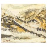 Jan Cybis Polish Modernist Gouache on Board