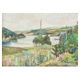 Henry Moret French Modernist Oil on Board