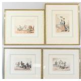 John Augustus Atkinson UK1775-1833 Signed Etchings