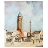 Nagy Attila 1928- Hungarian Oil on Canvas "955"