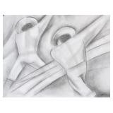 Rufino Tamayo Mexican Modernist Charcoal on Paper