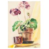 Jean Puy French Fauvist Watercolor on Paper