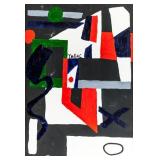 Stuart Davis American Modernist Oil on Canvas
