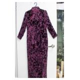 Chinese Republic Era Purple Silk Cheongsam
