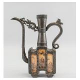 Chinese Tin Teapot with Yong Li Dian Tong Mark