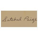 Satchel Paige Autographed Postcard GPC JSA