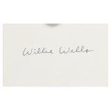 Willie Wells Autographed Postcard JSA Letter