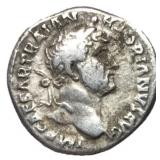 Hadrian 117 - 138 AD Silver Denarius Mars