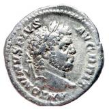 Caracalla 198 - 217 AD Silver Denarius Mars