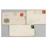 3 Assorted American Stamps w/ Envelopes