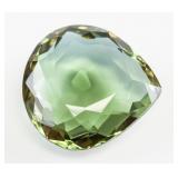 66.60ct Pear Cut Brown to Green Alexandrite CGL