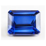 12.95ct Emerald Cut Blue Natural Sapphire GGL