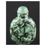 Chinese Qing Dynasty Turquoise Carved Snuff Bottle
