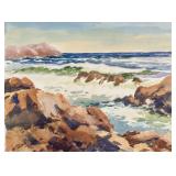 Edward Garbely 1908-1999 American Watercolor