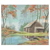 Berk Landscape Gouache on Board Dated 