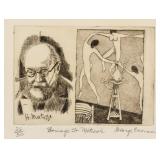 George Cronas Henri Matisse Signed Linocut 26/50