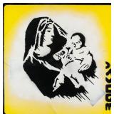 Banksy British Pop Reflective Square Sign