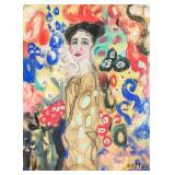 Gustav Klimt Austrian Oil and Gouache "GiG14"
