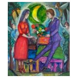 Marc Chagall French Surrealist Oil Galerie Kolbert