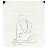 Diego Rivera Mexican Modernist Graphite on Paper