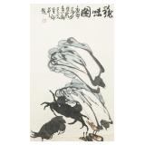 Li Kuchan 1899-1983 Chinese Watercolor Scroll