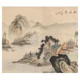 Shi Zhou Chinese Watercolor Landscape