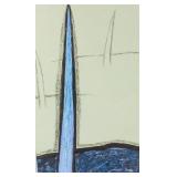 Mario Carreno Cuban Gouache and Pastel on Paper