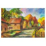 Serge Deherian 1955- Canadian OOC Landscape