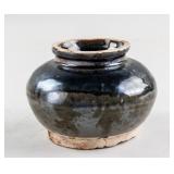 Chinese Brown Glazed Pottery Jar