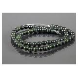 Dark Green Natural Jade 6mm Bead Strand