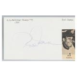 Rod Carew Autographed Cut Card with COA