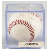 John Henry Johnson 1956- US Autographed Baseball