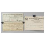 Massachusetts Life Insurance Certificate & Letter