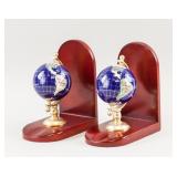 Bookend World Map Globe