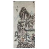 16-18 Century Chinese Watercolour Paper Signed