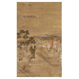 16-18 Century Chinese Watercolour on Paper Roll